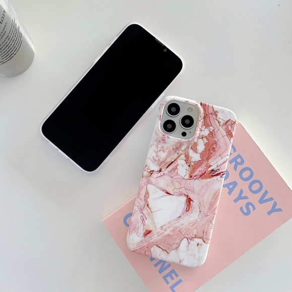 Pink Marble Case for iPhone 12 Case , iPhone 12 Pro Case, iPhone 12 Pro Max Case - Picture 2 of 6